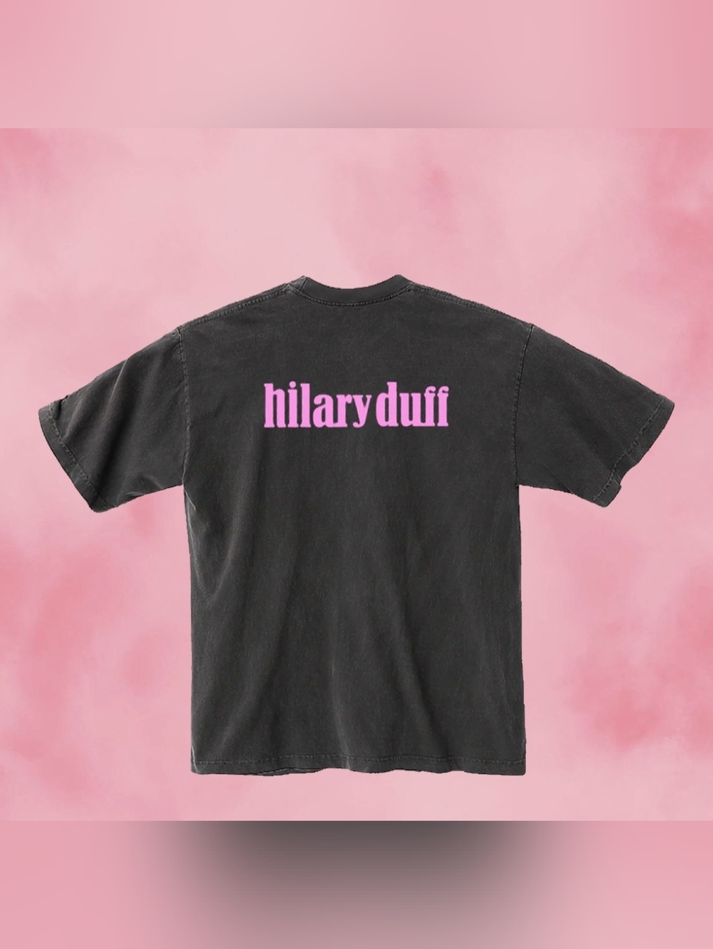 Hilary Duff Graphic Band Tee with Pink Logo - Picture 4 of 5